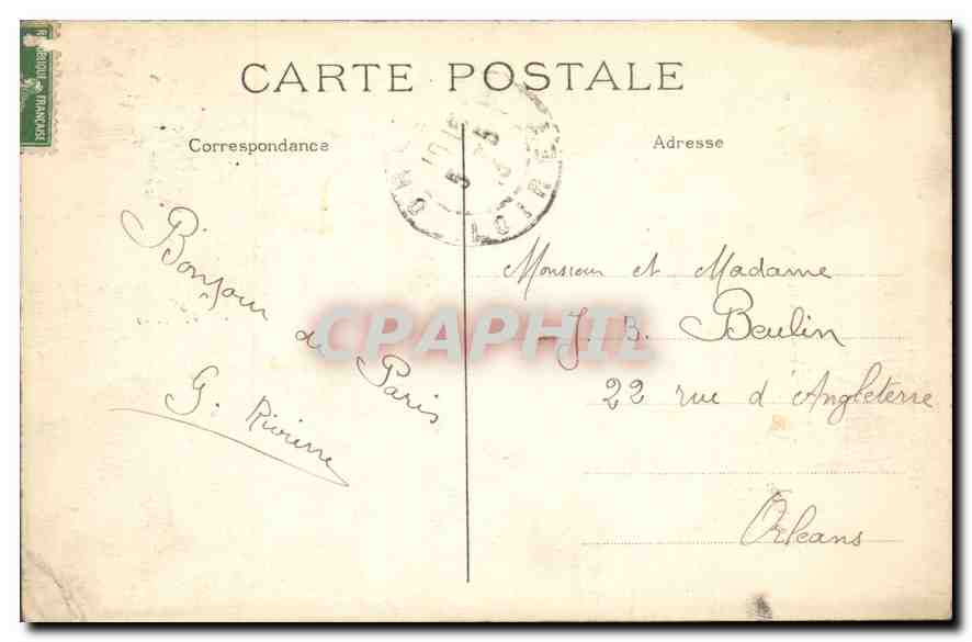 CPA Paris Buttes Chaumont La Montee au Belvedere  — Verso