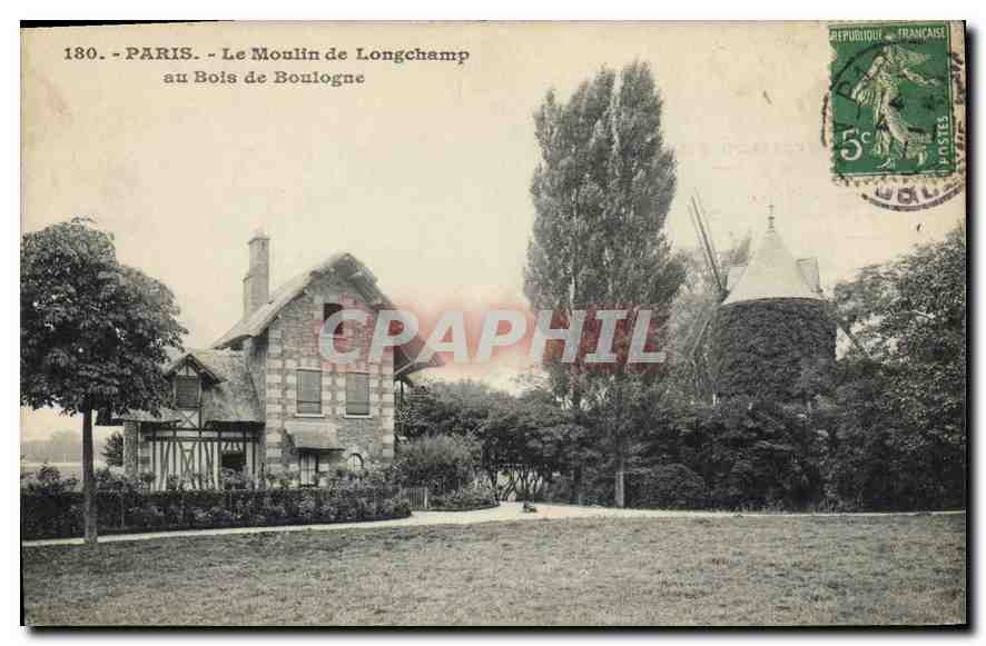 Paris - Le Moulin de Longchamp au Bois de Boulogne — CPM n°180