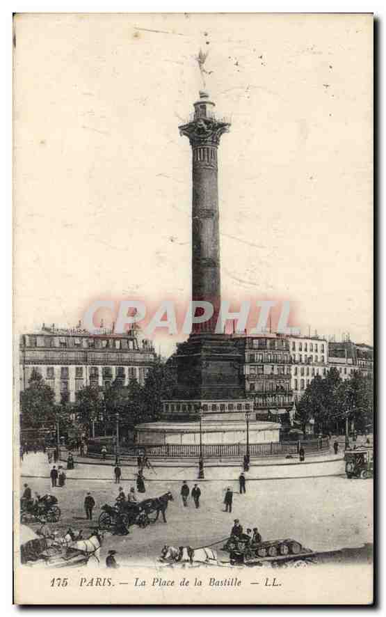 CPA Paris La Place de la Bastille 