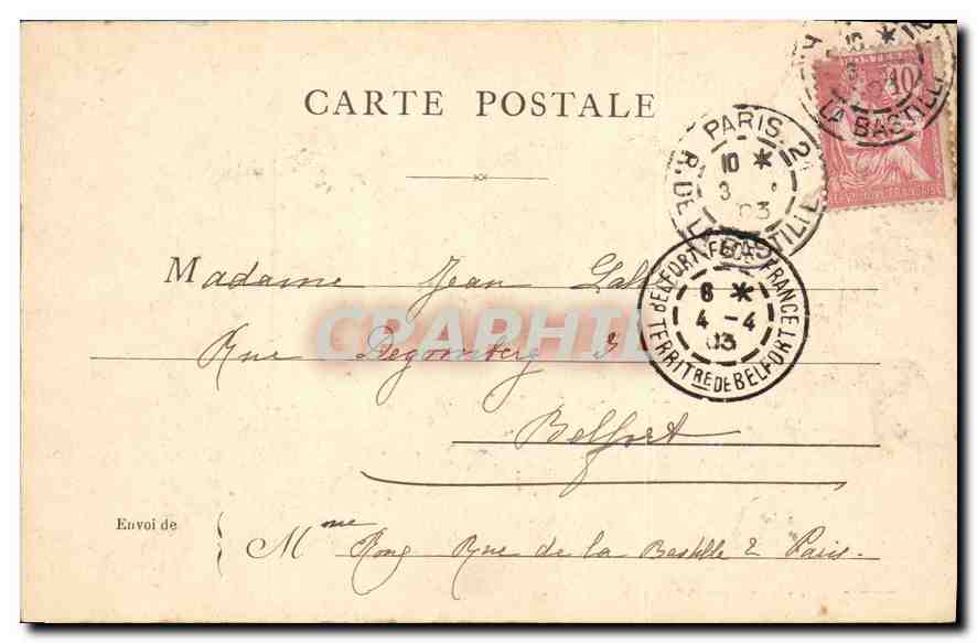 CPA Paris La Gare d'Orleans quai d'Orsay  — Rückseite
