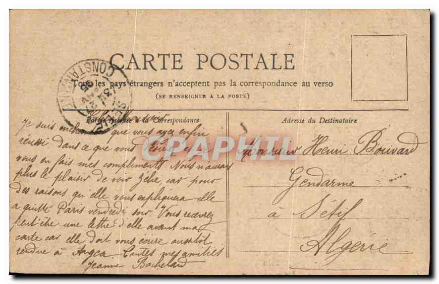 CPA Paris La Seine vue prise du Louvre  — Rückseite