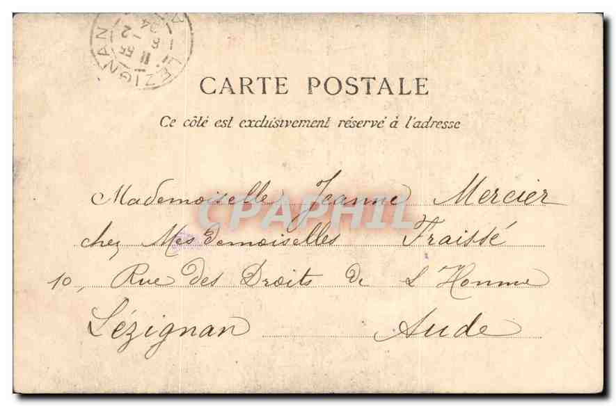 CPA Paris Buttes Chaumont Pont suspendu  — Rückseite
