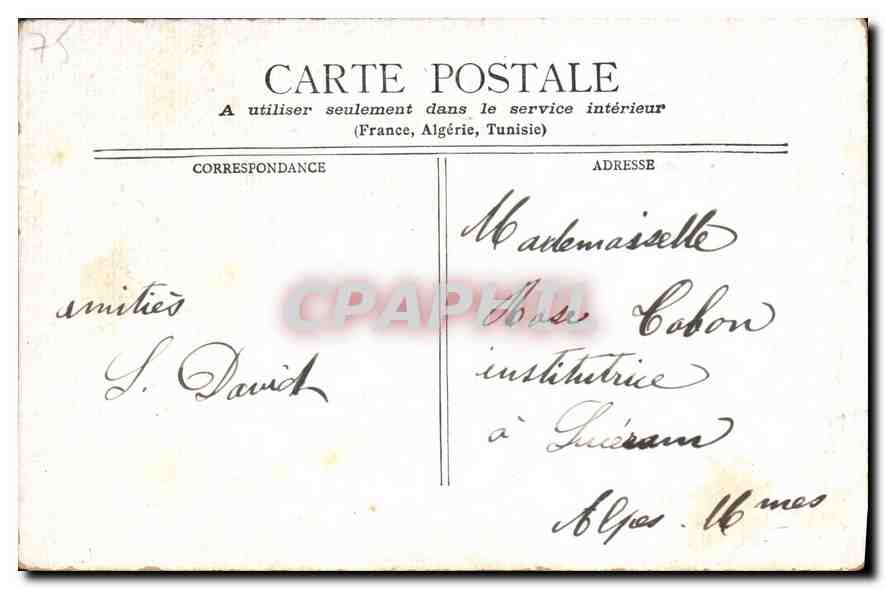 CPA Paris La Trinite  — Rückseite
