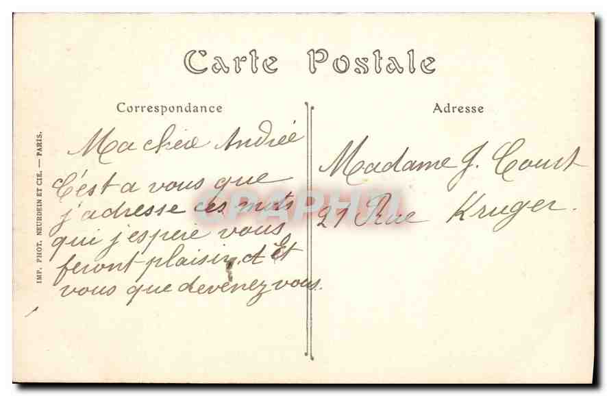 CPA Paris Eglise Saint Etienne du Mont  — Rückseite