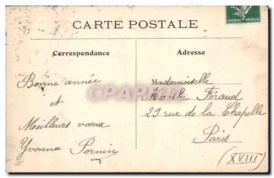 CPA Les Eglise de Paris Sainte Clotilde  — Rückseite