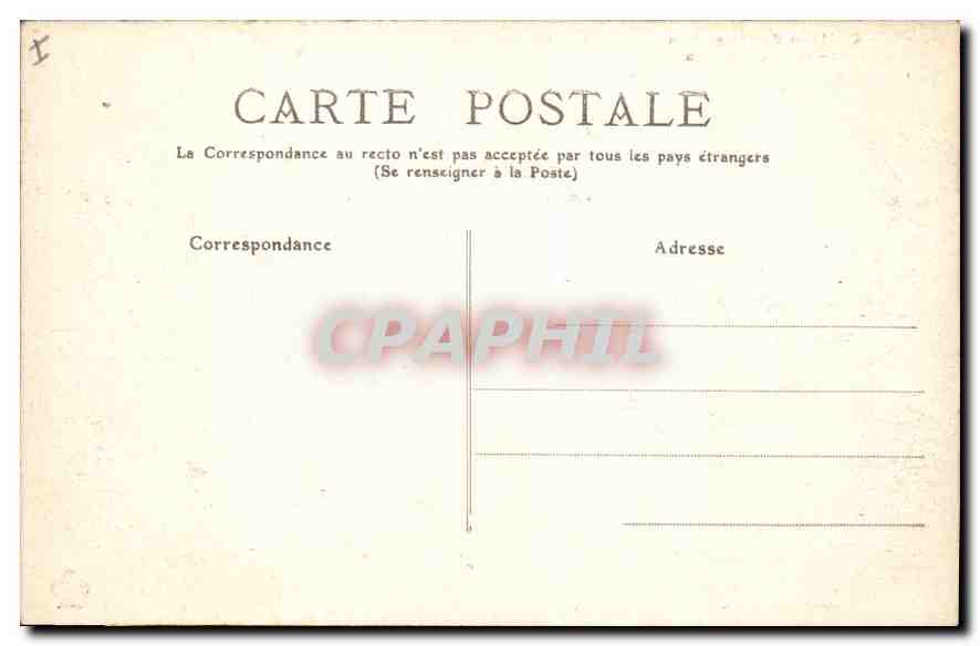 CPA Chateau de Verseilles  — Rückseite