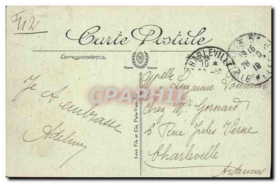 CPA Paris Le Bois de Boulogne La Cascade  — Rückseite