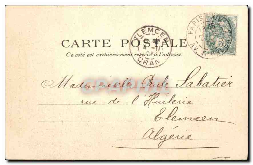 CPA Paris La Fontaine Saint Michel  — Rückseite