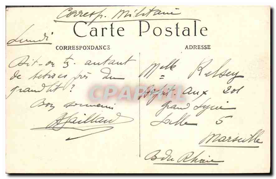 CPA Paris Parc Monceau La Rotonde  — Rückseite
