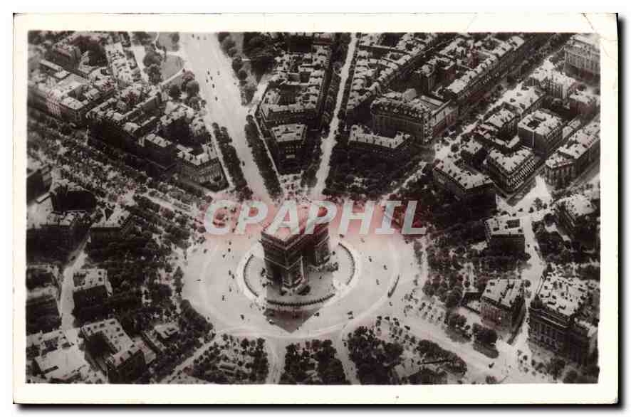 CPA Perspective sur la Place de l'Etoile 