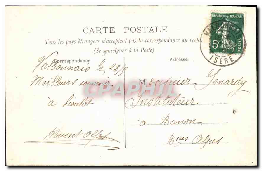 CPA Paris Luxembourg Fontaine Medicis  — Rückseite