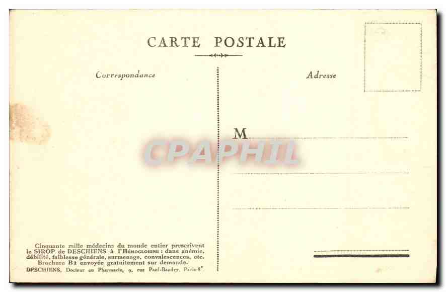 CPA Paris Le Sacre Coeur  — Rückseite