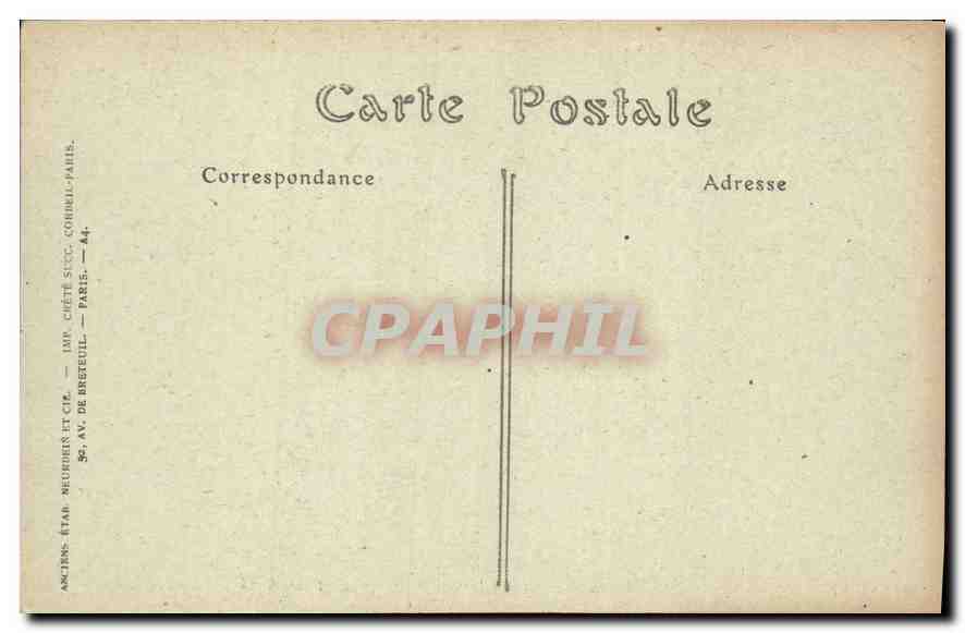 CPA Paris Notre Dame Galerie Tour Nord  — Verso