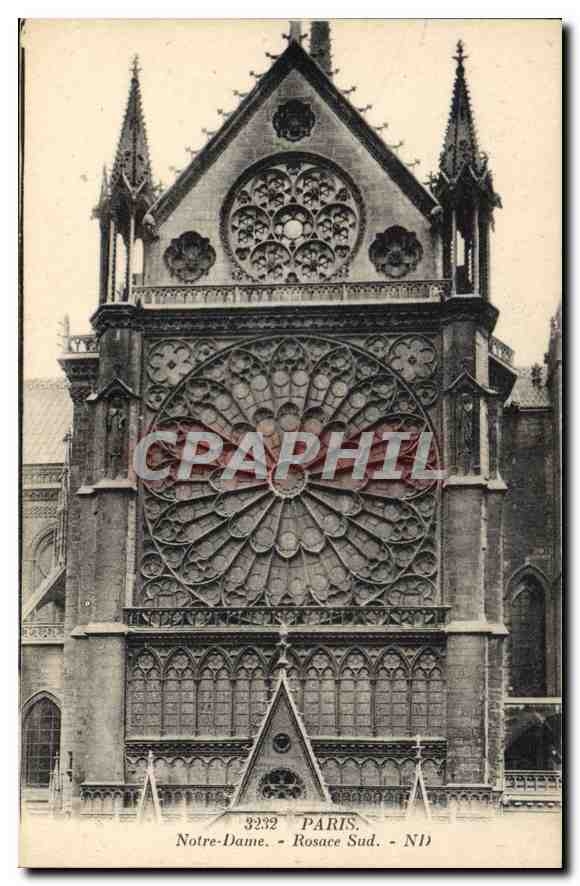 CPA Paris Notre Dame Rosace Sud 