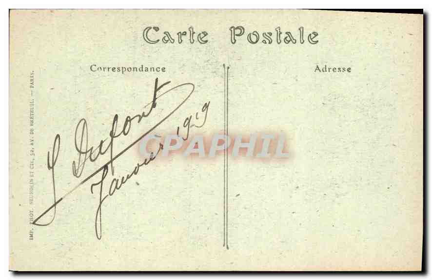 CPA Paris Notre Dame Cote Nord Rue du Cloitre Notre Dame  — Verso