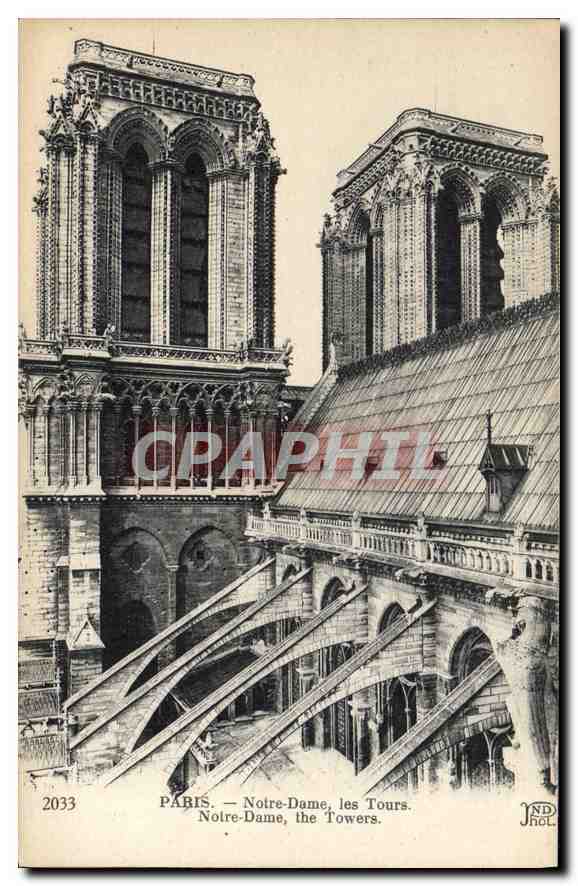 CPA Paris Notre Dame les Tours 