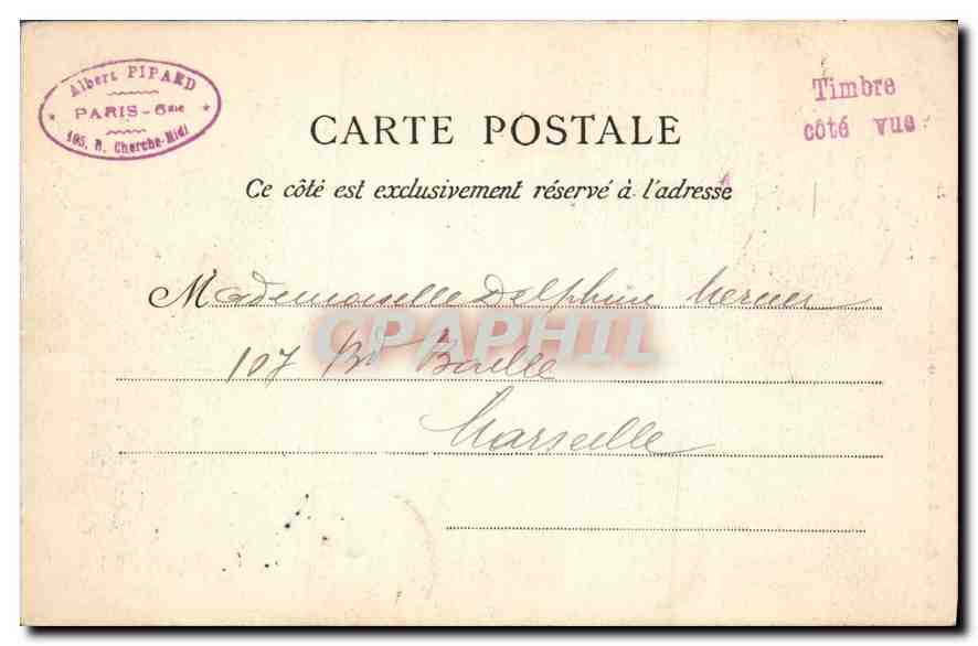 CPA Paris Saint Nicolas des Champs  — Rückseite
