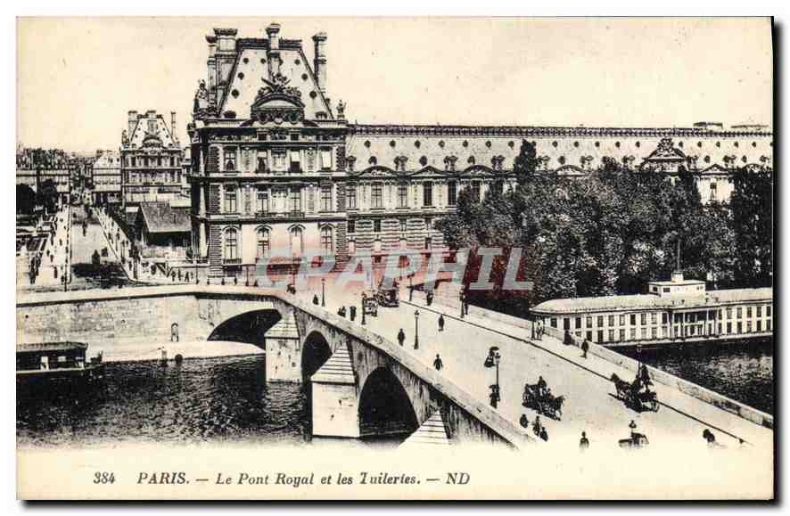 CPA Paris Le Pont Royal et les Tuileries 