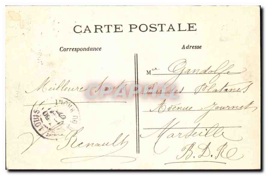 CPA Paris Square d'Anvers  — Rückseite