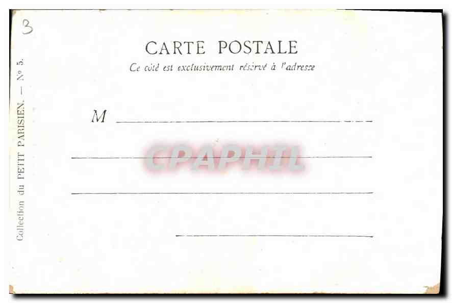 CPA Paris La Place de la Republique  — Rückseite