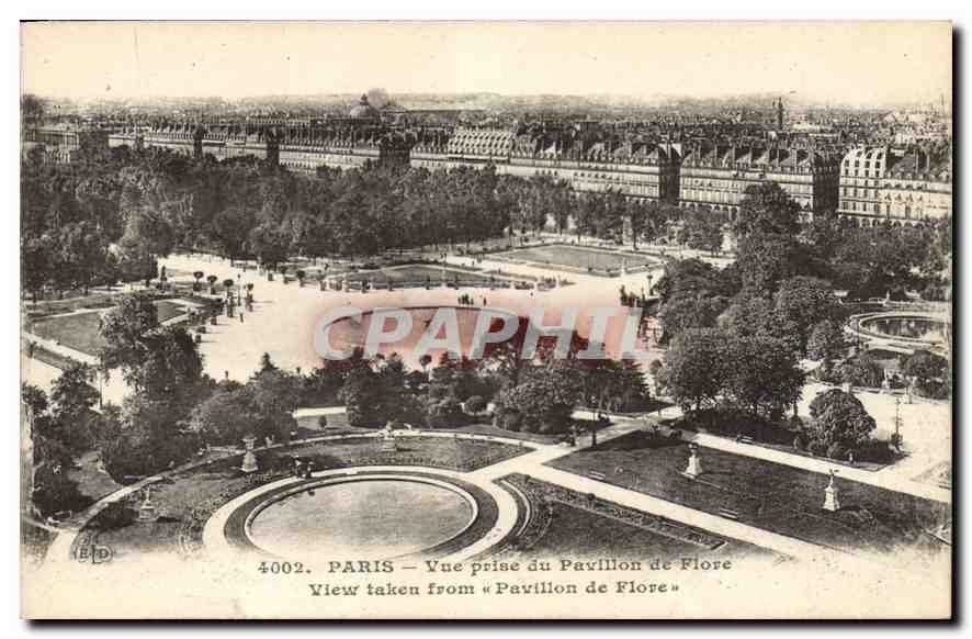 CPA Paris Vue prise du Pavillon de Flore 