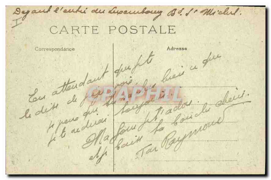 CPA Paris La rue Soufflot et le Pantheon  — Rückseite