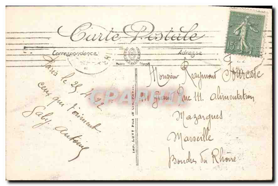 CPA Paris Le Pont Alexandre III  — Rückseite
