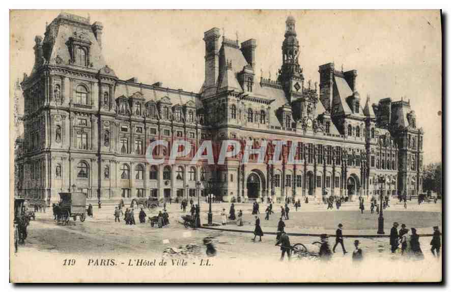 CPA Paris L'Hotel de Ville 