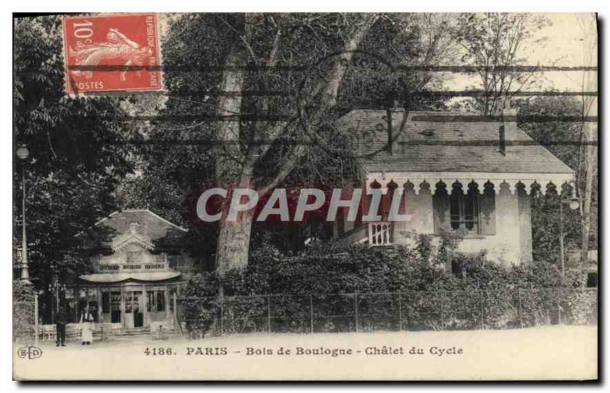 PARIS - Bois de Boulogne - Châtelet du Cycle — éditeur F.D. n°4186