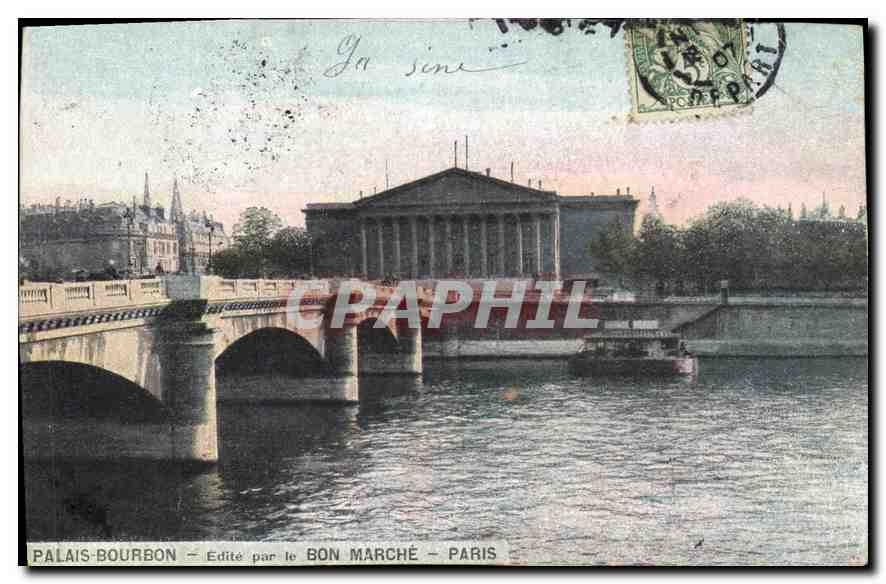CPA Palais Bourbon Edite par le Bon Marche Paris 