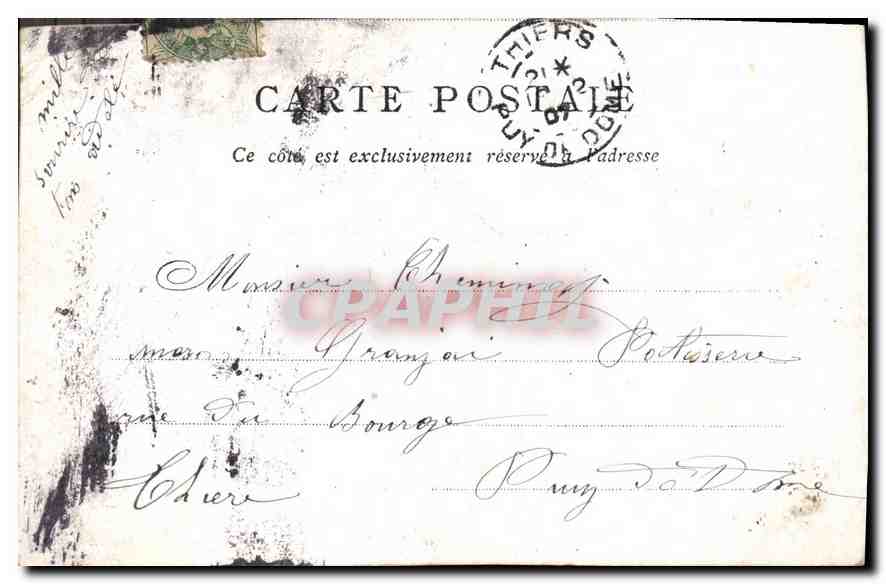 CPA Palais Bourbon Edite par le Bon Marche Paris  — Rückseite