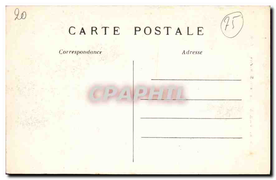 CPA Paris La Porte St Martin  — Rückseite