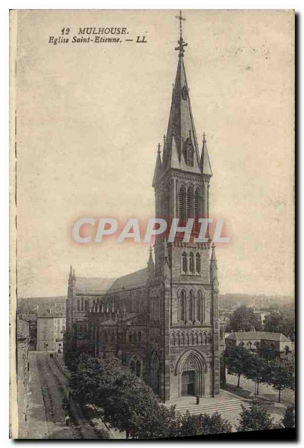 CPA Mulhouse Eglise Saint Etienne 