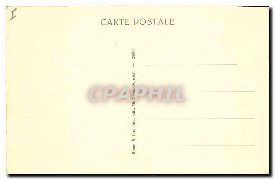 Colmar — Musée des Unterlinden — Un coin du cloître, la partie des lavabos — Verso