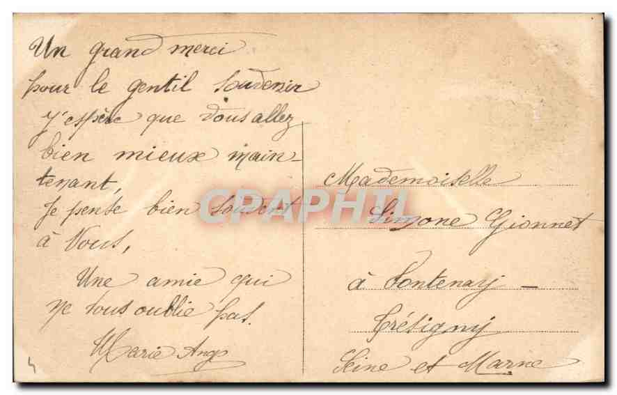 CPA Strassburg Denkmal Kaiser Wilhelm I und Kaiserpalast  — Rückseite