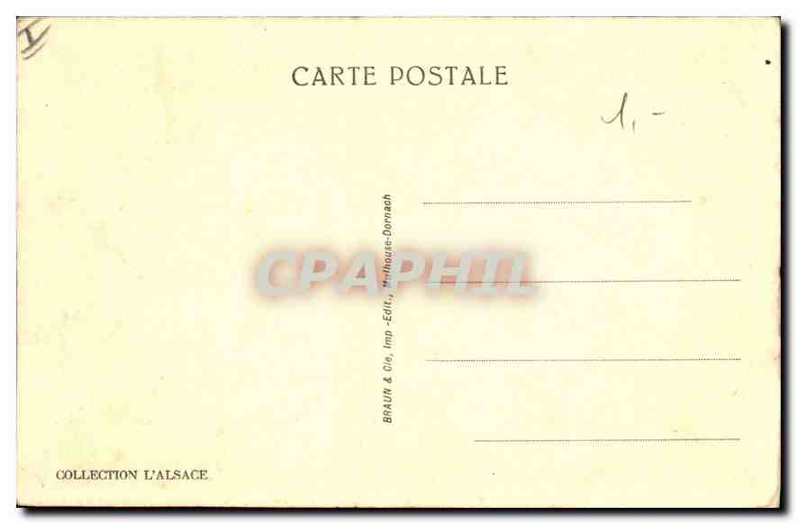 CPA Un coin du Vieux Colmar  — Verso