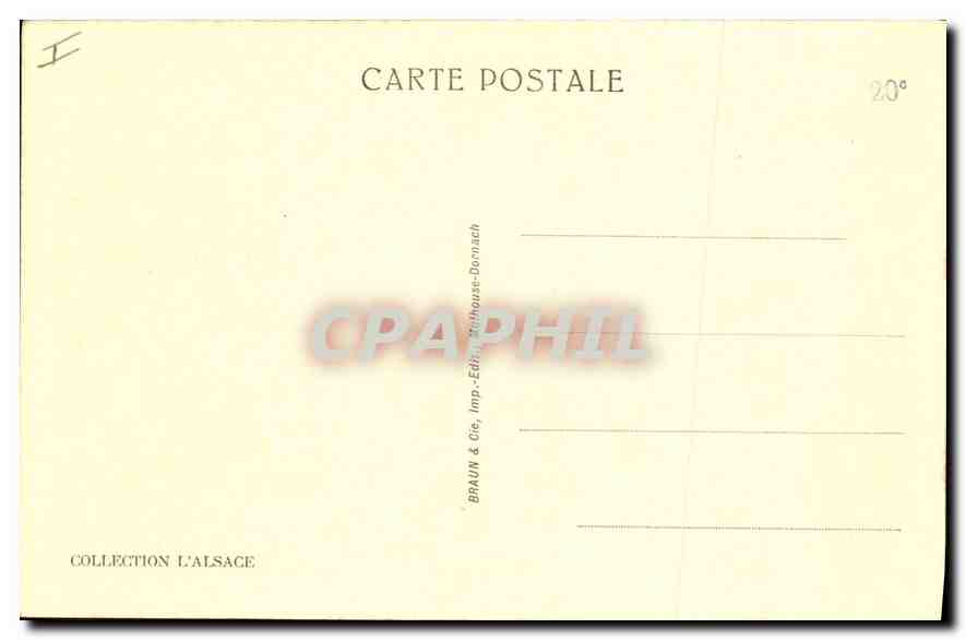CPA Colmar Eglise St Martin Les Trois Autels du Choeur  — Rückseite