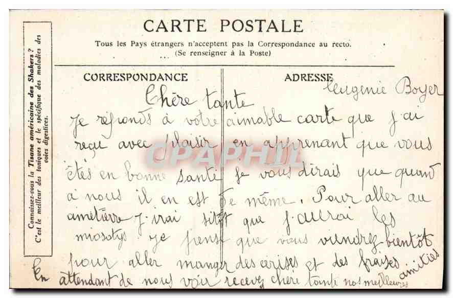 CPA Rouget de Lisle Chantant pour la premiere fois la Marseillaise  — Verso