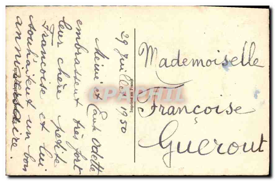 CPA Heureux Anniversaire Fleurs — Verso
