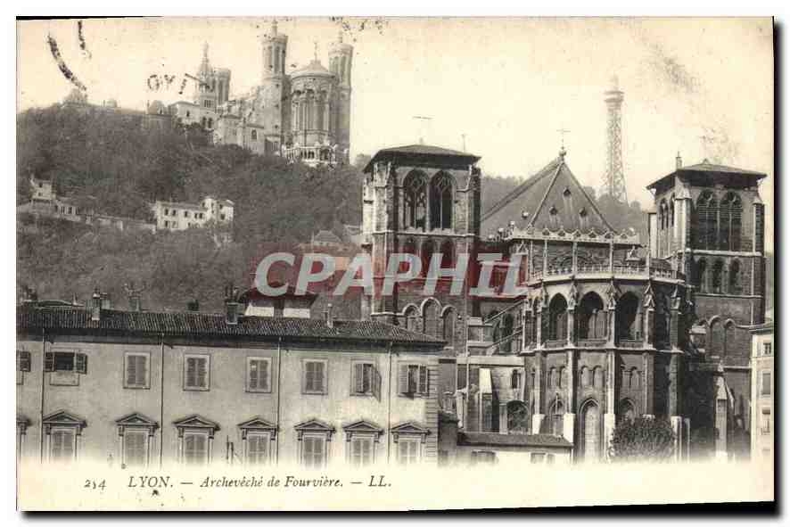 CPA Lyon Archeveche de Fourviere 