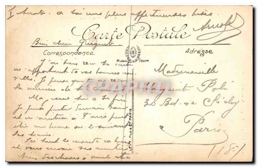 CPA Lyon L'Eglise Saint Nizier  — Verso