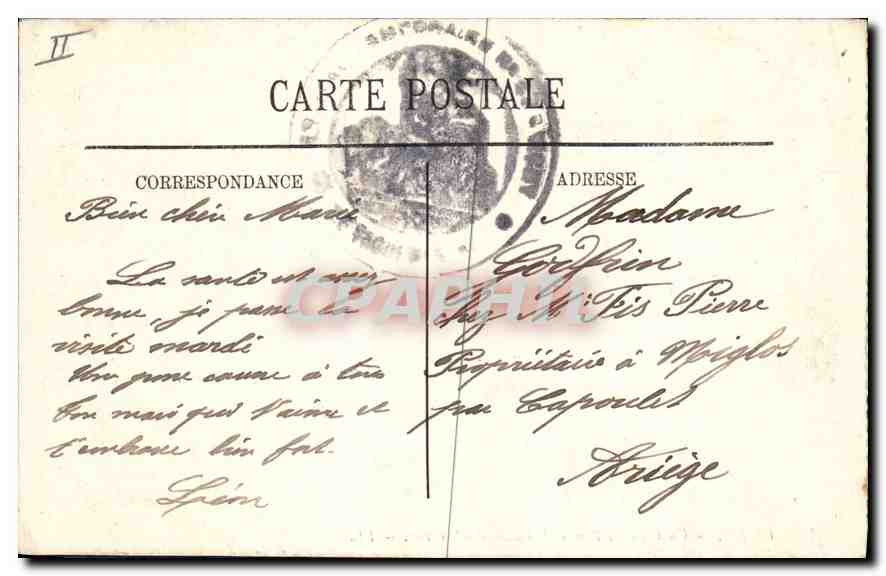 CPA Vichy Un coin du Parc et le Palais des Sources  — Rückseite