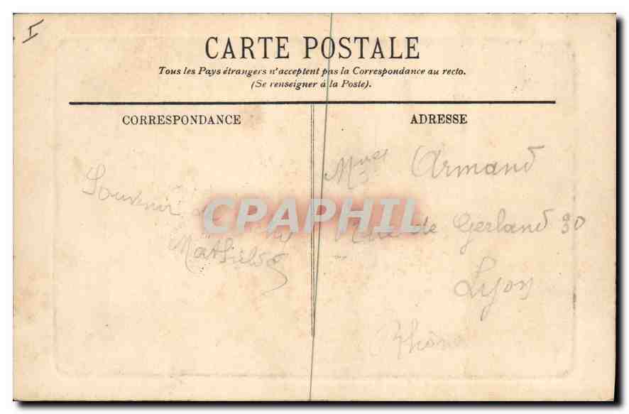 CPA Vichy Le Casino Un coin de la Terrasse  — Rückseite