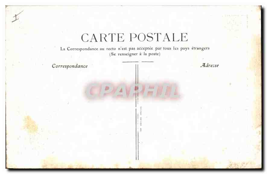 CPA Vichy Entree du Theatre du Casino  — Rückseite