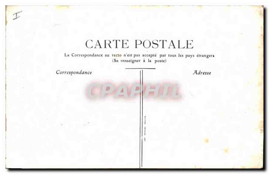 CPA Vichy Hopital Civil  — Rückseite