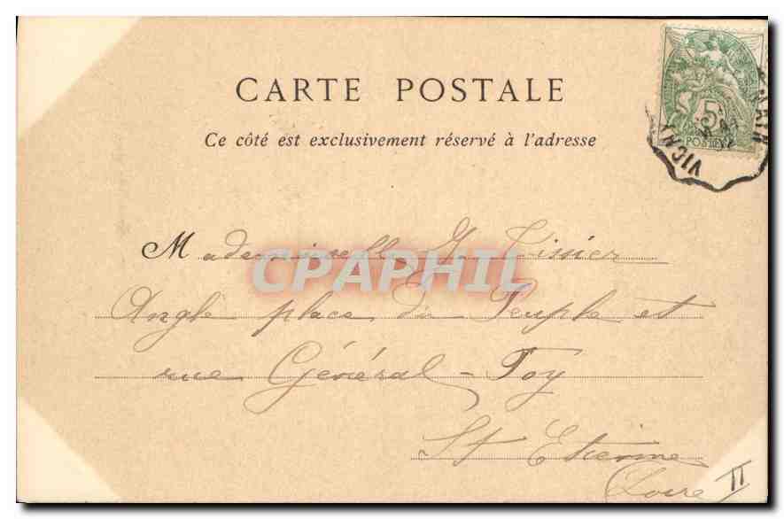 CPA Vichy La Place de l'Hotel de Ville  — Rückseite
