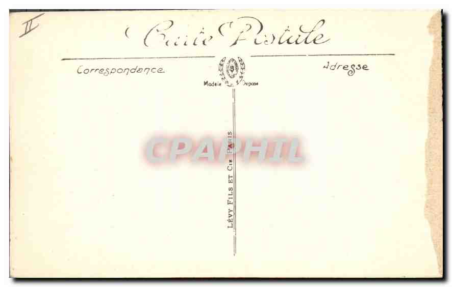 CPA Vichy Promenade sur les Bords de l'Allier Ane Mule — Back