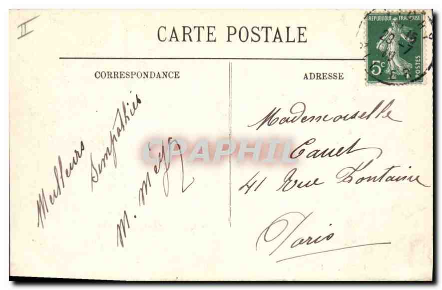 Vichy — Une Allée au Nouveau Parc — LL. n°161 — Rückseite