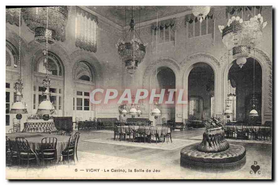 Vichy — Le Casino, la Salle de Jeu — éditeur inconnu, n°6