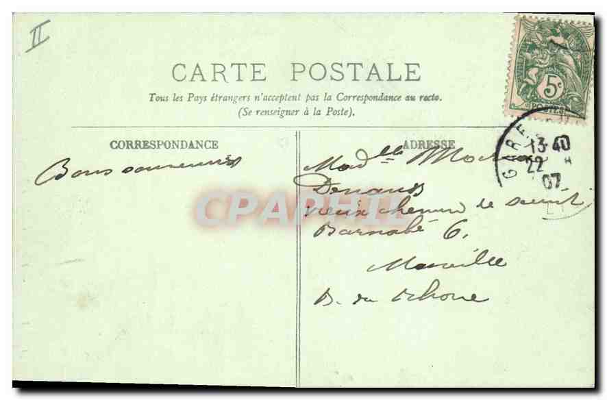CPA Vichy Hotel des Ambassadeurs  — Rückseite